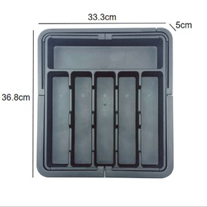 Organisateur de tiroir extensible et réglable pour couverts de cuisine, boîte de rangement télescopique pour cosmétiques, papeterie et articles divers - Product Image 5