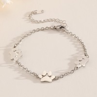 Bracelet Patte d'Animal Mignon en Acier Inoxydable, Titane, Or et Argent pour Femmes et Hommes (Patte de Chat, Patte de Chien)