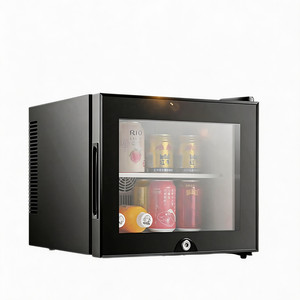 Mini Frigo Termoelettrico Silenzioso da 20L con Porta in Vetro, Luce LED e Display Compatto, Piccolo Refrigeratore per Hotel, Casa e Raffreddamento Bevande - Product Image 1