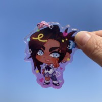 Article populaire en gros : Porte-clés en acrylique coloré imprimé sur mesure, breloques porte-clés en acrylique coloré thème anime, promotion