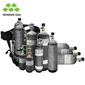 Originele fabrieks Ce 6.8L 4500Psi duikfles van koolstofvezel, koolstofvezel 300 bar luchtfles met ventiel - Product Image 3