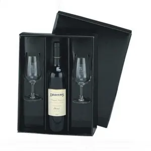 Hochwertige Wein verpackungs box aus individuellem Deckel und Basis karton für Weinflaschen