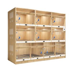 ตู้สัตว์สำหรับสัตว์เลี้ยงขนาดเล็กแบบปรับแต่งได้กรงแก้วลายสัตว์สำหรับสุนัขโรงแรมสุนัขสุนัขสุนัขสุนัข - Product Image 4