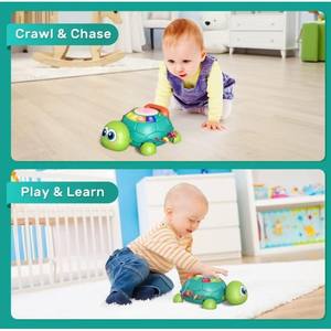 Jouets pour bébé 6-18 mois musique <span class=keywords><strong>tortue</strong></span> rampant lumière son musique jouet fille garçon apprentissage précoce jouets éducatifs cadeaux pour tout-petits - Product Image 6