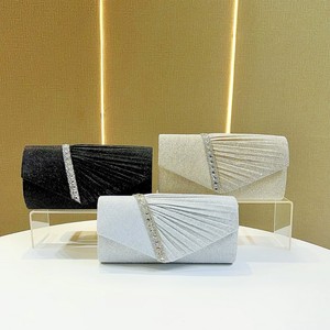 New Shiny Rhinestone <b>Small</b> Envelope Evening Hand <b>Bag</b> for Women Polyester Material Magnetic Closure Princess Dress Style Tanjing - Product Image 4