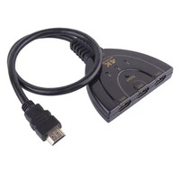 Sélecteur de commutateur 4K/2K HDTV 3-en-1 avec câble adaptateur pour PS3 PS4 PS5 Xbox 360 Autres appareils pour les applications de haut-parleur de moniteur