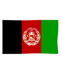 Drapeau National de l'Afghanistan en Gros 90x150cm, en Polyester Durable, Anti-décoloration, Lecture Droite, Idéal pour les Parades