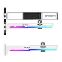Support de carte graphique universel réglable avec rail coulissant ARGB G276 upHere, support anti-affaissement, vente en gros, OEM personnalisé pour boîtier PC