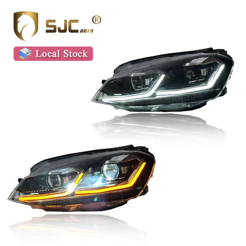 Sjc LED Headlight Assembly For Volkswagen Golf 7 2013-2017 LED DRL