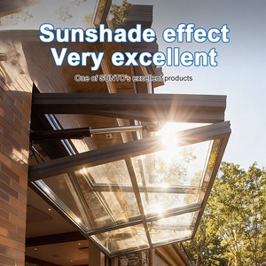 Mái hiên ban công, mái che sân thượng, mái che sân vườn bằng nhôm cao cấp SUNTO, tấm <span class=keywords><strong>polycarbonate</strong></span> - Product Image 4