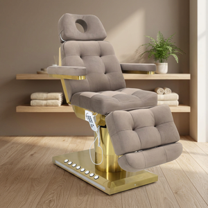 Modern Luxury 3 Motor Electric Adjustable Synthetic Leather Facial Massage Bed For Beauty Salon Spa - Product Image 6