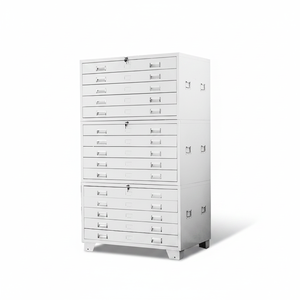 Armoire de classement mobile en acier moderne personnalisable avec tiroirs verrouillables et poignée latérale, idéale pour la maison, le bureau, l'hôtel, l'hôpital, le musée, le studio - Product Image 2