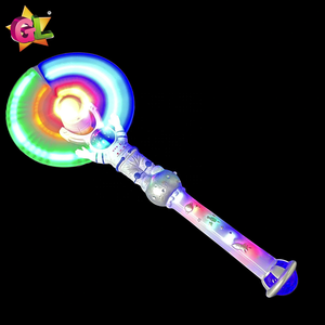Astronaute 12 lumières, jouet <span class=keywords><strong>moulin</strong></span> à <span class=keywords><strong>vent</strong></span>, figurine sur la Lune avec poignée LED, planète lumineuse en plastique pour <span class=keywords><strong>enfant</strong></span> - Product Image 3