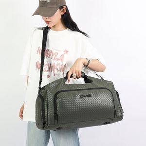 High Quality PU Leather Luggage Bag Waterproof Large Capacity <b>Storage</b> Bag Outdoor Business Travel Bags for Men - Product Image 6