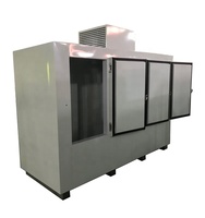 Glacière isotherme verticale à 3 portes solides, grande capacité, à refroidissement direct, pour stockage de glace en extérieur, fabricant