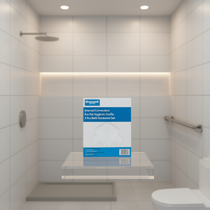 Conectores Internos para Perfil Higiénico Rígido, Juego de 5 Piezas para Baño - Product Image 3