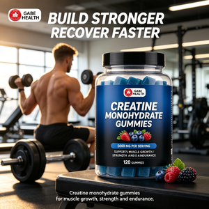 Private Label Creatine Monohydrate Gummies 500omg Berry Flavor 120 Count Muscle Growth Strength Endurance for Athletes Wholesale - Product Image 2