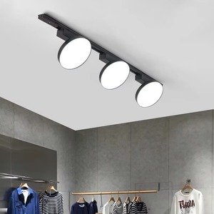 Lampes sur rail LED COB magnétiques modernes en gros 7W/12W/18W Rotation à 360 degrés Anti-éblouissement monté au plafond Haut CRI 90 - Product Image 1