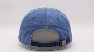 Casquette de baseball en denim délavé vintage avec broderie 3D et effet usé rétro - Product Image 4