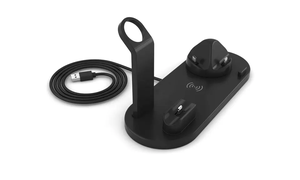 Tùy chỉnh 15 Wát đa 6/3 nhanh trong 1 Trạm Sạc không dây sạc dock đứng phí cho <span class=keywords><strong>Android</strong></span> di động thông minh Điện thoại di động đồng hồ - Product Image 6