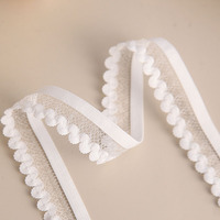 Ruban élastique en dentelle textile douce, bande de couture pour vêtements, sangle élastique picot pour sous-vêtements et robes DIY, textile de maison
