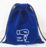 Sac à cordon en peluche longue de luxe, écologique, avec logo personnalisé, pochette douce et moelleuse pour perruques, outils capillaires, sèche-cheveux, bijoux, emballage cadeau