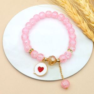 New Exquisite Butterfly Pendant Colorful <b>Crystal</b> Glass Beaded <b>Bracelets</b> 8mm Beads Bangle Chain Sets Jewelry Making Wedding Gift - Product Image 4