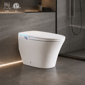 Bidet <span class=keywords><strong>WC</strong></span> intelligent certifié MWD CUPC ETL, sans limite de pression d'eau, chasse d'eau par siphon à commande au pied, toilette bidet automatique en gros - Product Image 1