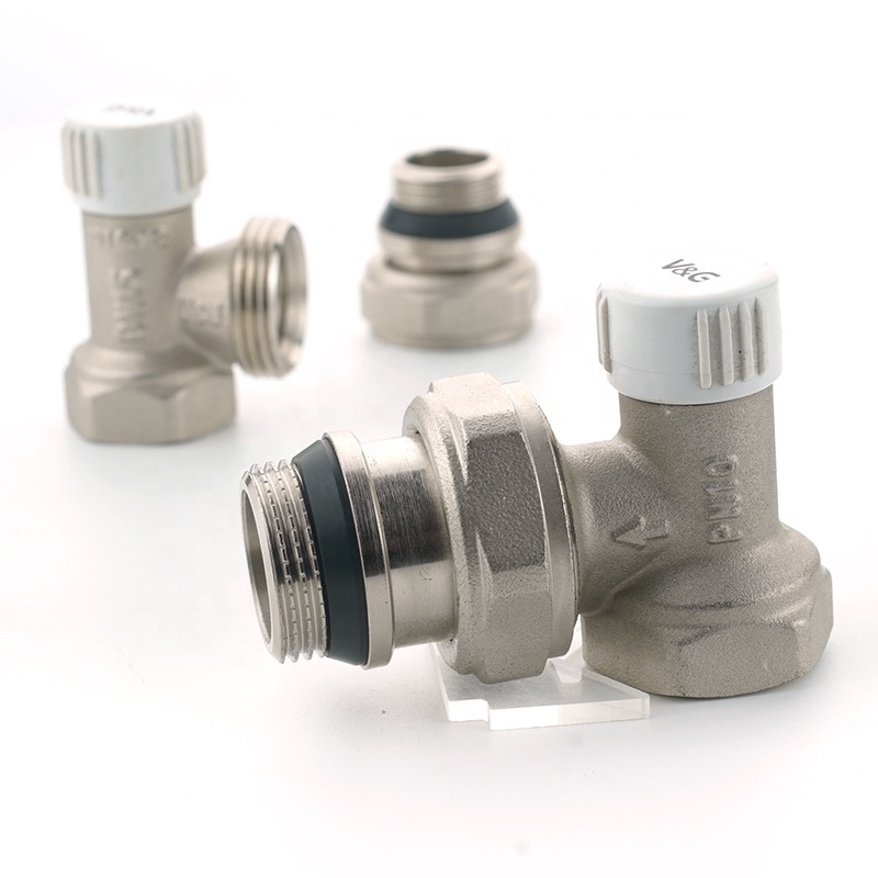 3/4 inch DN20 Factory Wholesale Steam Thermostatic Angle Radiator Valve