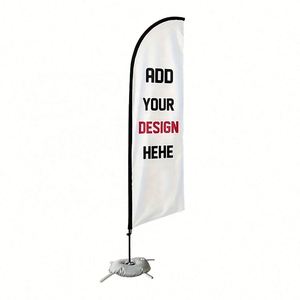 Support de bannière publicitaire portable double face avec logo personnalisé pour les promotions de salons professionnels - Product Image 1