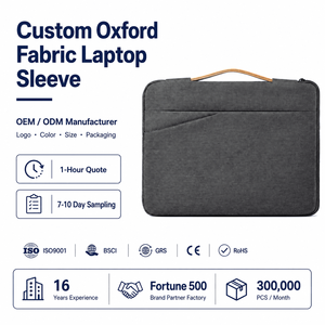 Funda <span class=keywords><strong>para</strong></span> Portátil de Poliéster Oxford Impermeable con Bolsillo Frontal, 13, 14, 15.6 Pulgadas, Bolso de Mano <span class=keywords><strong>para</strong></span> Portátil - Product Image 1