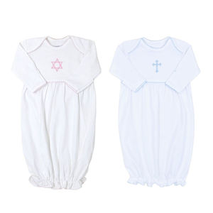 <span class=keywords><strong>Camicia</strong></span> <span class=keywords><strong>da</strong></span> <span class=keywords><strong>notte</strong></span> in <span class=keywords><strong>cotone</strong></span> puro bianco monogramma per bambini - Product Image 1