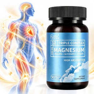 Suplemento de Triple Magnesio Vitamin Shecome para Adultos, Mejora los Músculos, Nervios y Energía, Cápsulas Herbales de Triple Magnesio - Product Image 1