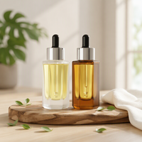 40ml Polygon-Dickwandglasflasche in Wunschfarbe OEM Kosmetikbehälter für Hautpflegeserum & Ätherisches Öl