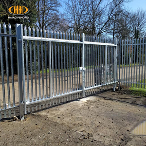 Valla Metálica de Acero Tipo Palisada, Fácil de Montar, Resistente, Estilo Europeo, con Puerta para Muro Perimetral, Venta al Por Mayor - Product Image 3