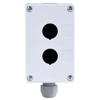 Boîtier de commande industriel étanche IP66 en ABS avec bouton-poussoir 22 mm, anti-poussière, pour arrêt d'urgence 10A 220V