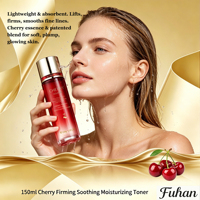 Tonique Visage Hydratant et Apaisant aux Extraits Naturels de Cerise, Tremella et Hamamélis, Effet Raffermissant et Nourrissant