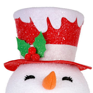 2026 Premium Commercial Hyundai Burgundy Snowman <b>Xmas</b> <b>Tree</b> Ornaments Navidad DecoracioN - Product Image 2