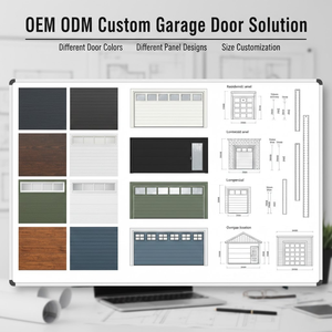 Porte de <span class=keywords><strong>garage</strong></span> intégrée à la maison intelligente Instime, panneaux sectionnels isolés, commande par application, commandes vocales, finition élégante - Product Image 4