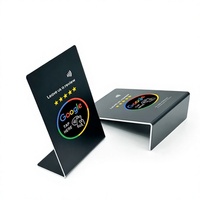 Expositor de PVC con Logotipo Personalizado de Alta Calidad para Reseñas de Google, con NFC, para Cafeterías, Tiendas, Hoteles y Recepciones