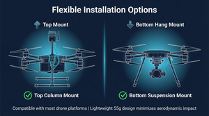 Anémomètre ultrasonique intégré pour drone, capteur <span class=keywords><strong>de</strong></span> station météo UAV, température <span class=keywords><strong>de</strong></span> l'air, humidité, <span class=keywords><strong>pression</strong></span>, vitesse et direction du vent - Product Image 4