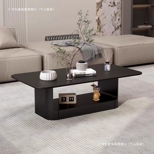 Modern Stone Slab <b>Coffee</b> <b>Table</b> Rectangular Minimalist Luxury Style Living Room Office Use - Product Image 1