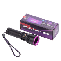 Lampe torche UV LED rechargeable 20W 365NM pour test de protection UV des verres de lunettes, détection de gemmes et de devises