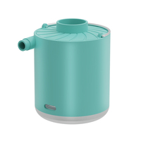 Portable USB Rechargeable Air Inflatable Pump with Multiple Nozzles Fast Inflate Single Cylinder 5V Plastic Air Pump