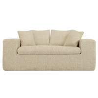 Canapé-lit carré moderne inclinable et extensible, rembourré en éponge compressée, pour salon, appartement, hôtel ou villa