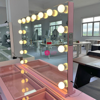 Yicheng Beauty maquillage moderne chaud coiffeuse miroir éclairé tiroir extensible meubles de rangement à vendre