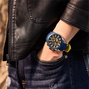 Relojes MEGIR 2144 para Hombre, Reloj de Pulsera Deportivo con Correa de Silicona, Cronógrafo para Hombre - Product Image 4