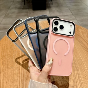 Translucent Magnetic Skin Feeling Shockproof Matte Frosted Mobile Phone <b>Case</b> Is Suitable for iPhone 17 16 Promax Cell Back Cover - Product Image 6