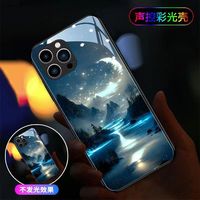 Coque de téléphone pour Samsung iPhone, Call Luminous Beach Star, en verre trempé, résistante aux chutes, protection intégrale