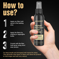 Nouveautés : Spray fixant pour cheveux 118 ml, eau coiffante, fibres capillaires pour le coiffage, eau de coiffeur, spray fixant pour cheveux